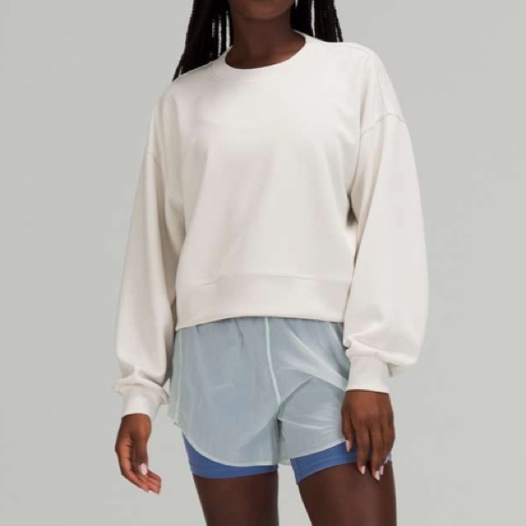 lululemon athletica Tops - Lululemon Perfectly Oversized Cropped Crew *Softstreme™